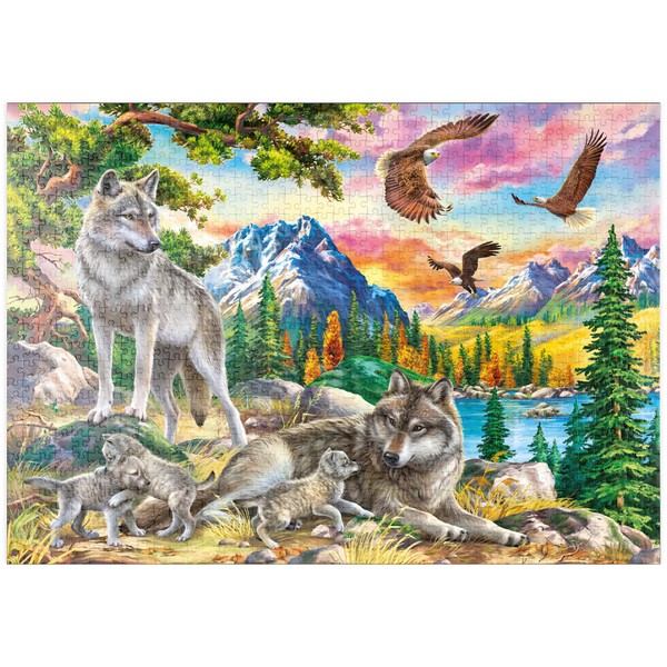 MyPuzzle Wolves and Eagles of the Wilderness - Premium 1000