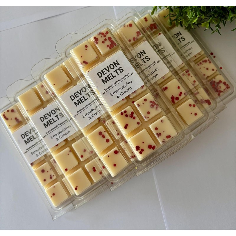 Devon Melts - Strawberries & Cream - Highly Scented 100%