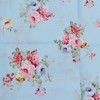 2 Pack Queen Floral Bed Pillow Pillowcases, 100% Cotton Blue