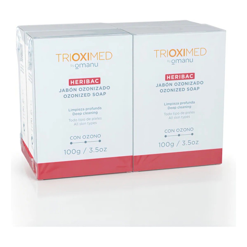 Pack Heribac Jabón Ozonizado 100 G (4 Jabones)
