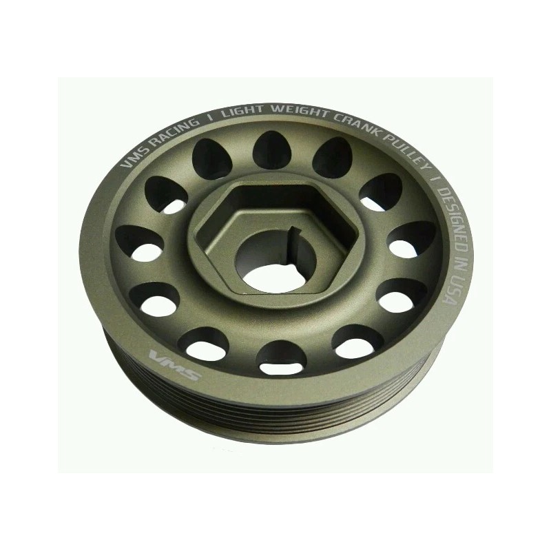 VMS RACING Light Weight Aluminum Crankshaft Pulley 05 to 06