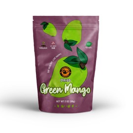 Tamarin Fruits® Dried Fruit Snacks | All-Natural, No Added Sugar, No Preservatives | Healthy Natural Snacks for Kids and Adults | Vegan, Non-GMO, Gluten Free - Green Mango - (Pack of 3)