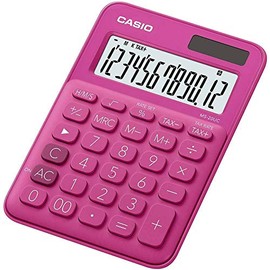 Casio MS-20UC-PK Desktop Calculator, 12 Digits 2.3 x 10.5 x 14.95 cm, Light Pink
