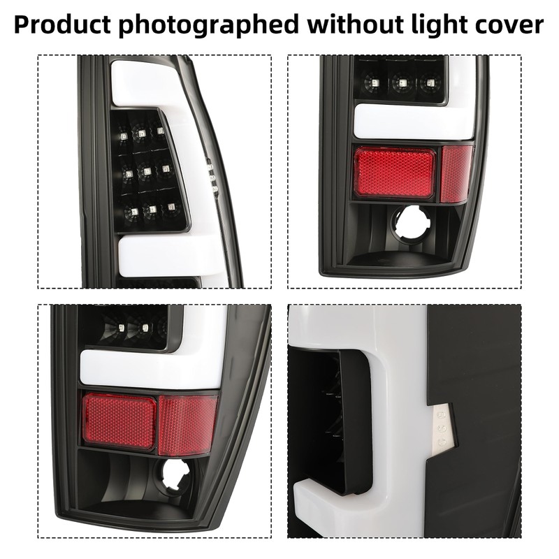 KUAFU LED Tail Light Compatible with 2002-2006 Chevy Avalanche 1500