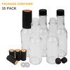 Encheng 35 Pack 5oz Hot Sauce Bottles with Lids,Glass Woozy