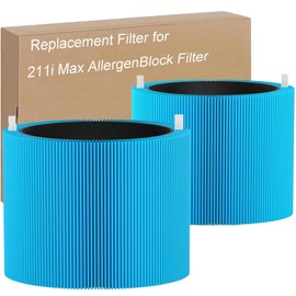 Selfgurher 211i Max AllergenBlock Replacement Filter Compatible with Blue Pure 211i Max Air Purifier, Premium Filter and Activated Carbon for Blue Pure 211i Max, Compare to part # F2MAX 2pack