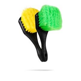 Torque Detail Wheel & Tire Brush Combo Wheel & Tire Cleaning Brushes Kit for Removing Oxidation, Brake Dust, Dirt, Debris & More from Your Car, Truck, Motorcycle, Vehicle