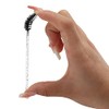100 varitas desechables para rímel, brocha para cejas de cristal para extensiones de pestañas, cepillos de pestañas negras con recipiente             