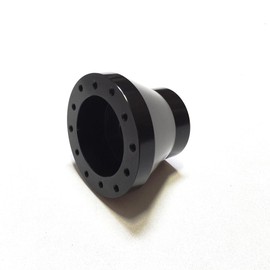 Forever Sharp 08-14 Polaris Ranger RZR 6 Hole Black Aluminum Steering Wheel Adapter (for Nardi Wheels)
