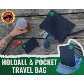 Stash Bros Smell Proof Bag - Mini & Large Smell Proof Container + 3 Smell Proof Baggies & Lock - Accessories with Activated Carbon Lining