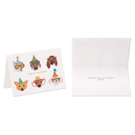 Papyrus Birthday Cards, Dogs and Banner (2-Count)