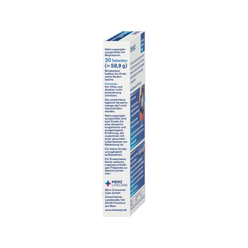테테셉트 tetesept 마그네슘 600 트리플 액션 30개, 58.9g Tetesept Magnesium