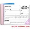 Cherry Carbonless Cash Receipt Book A6 | 2-Part NCR Duplicate