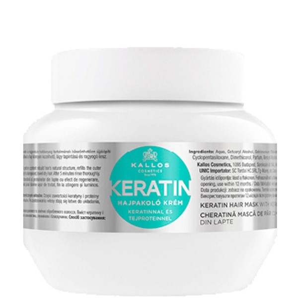 KJMN KERATIN HAIR MASK WITH KERATIN AND MILK PROTEIN FOR DRY, DAMAGED AND CHEMICALLY TREATED HAIR 275ML