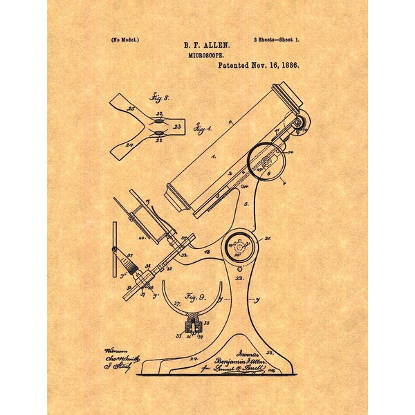 Microscope Patent Print M12111