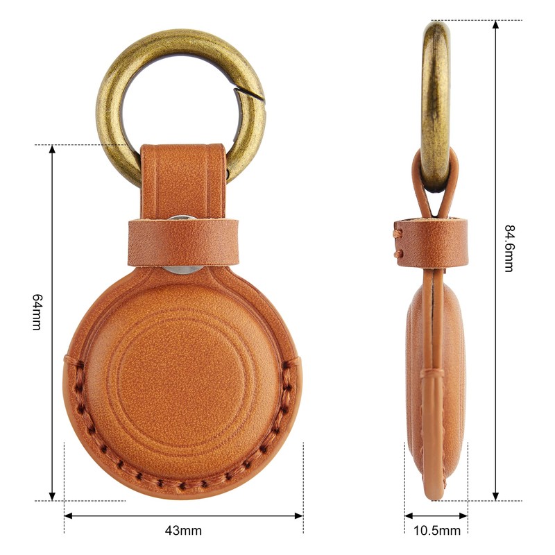 AirTag Case, Leather, Airtag Case, Genuine Leather, Airtag, Keychain, Genuine