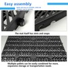 TMINEL 8 Pcs Black Plastic Pallets for Basement Storage Bulk