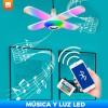 Maíz Foco Led Bocina Bluetooth Rgb Multicolor + Control Remoto