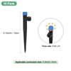 M METERXITY 10-Pack Drip Irrigation Emitters, 5"/13mm Drippers with Stake