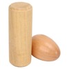 2PCS Wood Egg Shaker Natural Safe Musical Hand Percussion Instrument