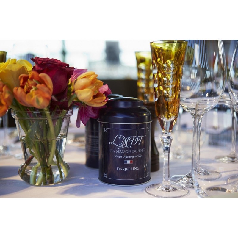 LMDT French Handcrafted Darjeeling Tea. Enveloped Teabags, 100 Count