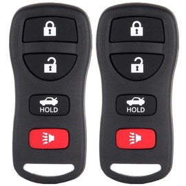 SELEAD Flip Key Fob 4 Buttons Keyless Entry Remote for 2002-2017 for Nissan Maxima Murano 350Z Quest Armada for Infiniti I35 G35 Antitheft Keyless Entry Systems KBRASTU15 2pcs US Stock