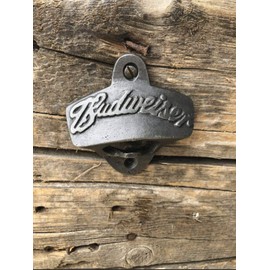 Budweiser Cast Iron Bottle Opener Wall Mounted by Thenextstopshop