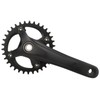 34T Bike Crankset Hollow Integrated Single Speed Round Chainring Aluminium
