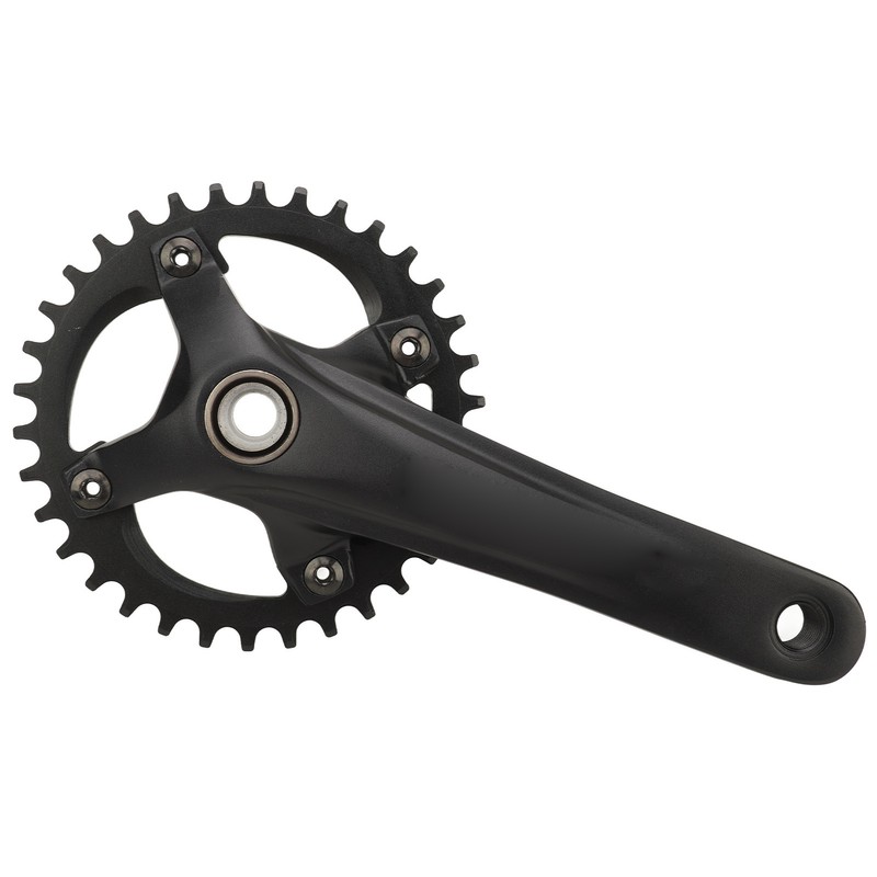34T Bike Crankset Hollow Integrated Single Speed Round Chainring Aluminium