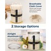 Lorzon Sourdough Starter Jar Kit - 47 oz Large Wide
