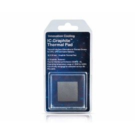 Innovation Cooling Graphite Thermal Pad – Permanent Replacement for Thermal Paste/Grease (30 X 30 mm)