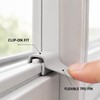 3-Piece TPU Sliding Window Seal Strip Set for Wind, Dust