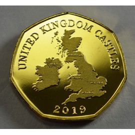 WINDSOR CASTLE 24ct Gold Commemorative Coin Albums/50p Coin Hunt Collectors 2019 CASTLE SERIES