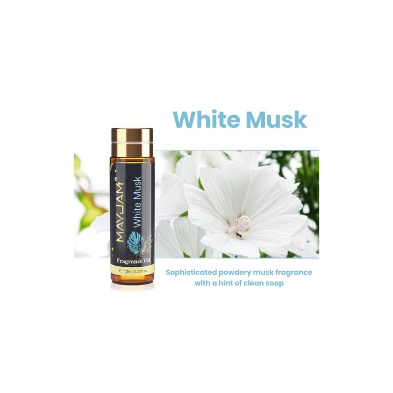 MAYJAM MAYJAM Wei?er Moschus Duft?l 10ML, Premium Wei?er Moschus?lfr ?therische