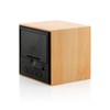 GEARONIC TM Wooden Alarm Clock Wood LED Square Cube Digital