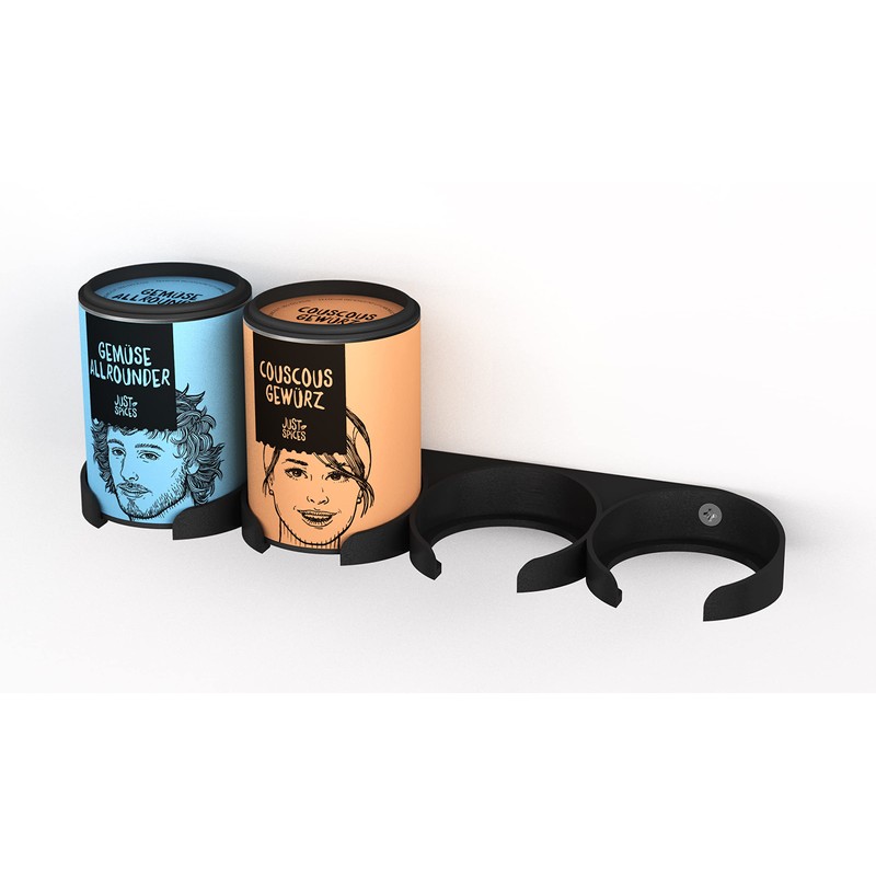 NewGround Designs Gewürzregal für Just Spices - zum Kleben oder