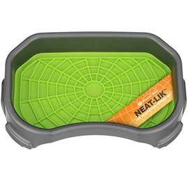 Neater Pets – Esterilla con bandeja para mantener los suelos limpios – Alfombrilla de lame de alimentación lenta para perros y gatos – Alivia la ansie