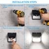 TORCHSTAR 8-Pack 40 LED Solar Lights Outdoor, Waterproof Solar Motion