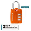 Fosmon TSA Accepted Luggage Locks (4-Pack), Open Alert Indicator TSA
