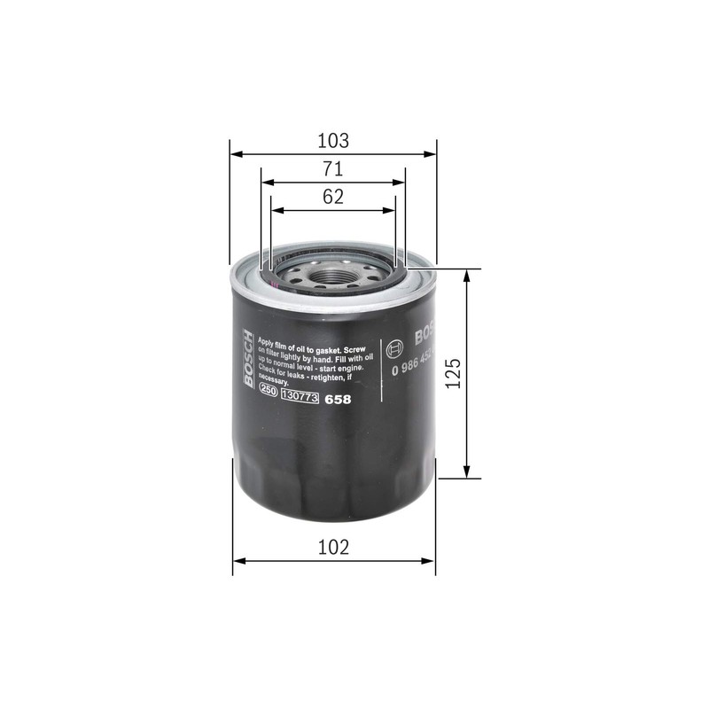 Bosch 0986452066 Oil Filter