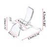 Hipiwe 10 Packs Acrylic Triangle Display Holder - Clear Plastic