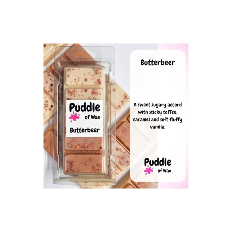 Puddle of Wax - Butterbeer Soy Wax Melt Snap Bar