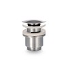 VILSTEIN Universal Drain Valve, Washbasin, Pop Up Valve with Overflow,
