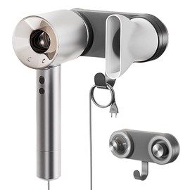 Senbos Magnetic Hair Dryer Holder – Punch-Free Suction Cup Wall Mount for Dyson & Laifen, with Cord Organizer & Non-Slip Design, Space-Saving Blow Dryer Rack for Styling Tools Accessories
