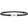 WHIPPY Women Skinny Leather Belt Adjustable Thin Waist Belt for