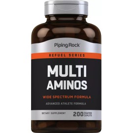 Piping Rock Multi Aminos 1000 mg, 200 Coated Caplets