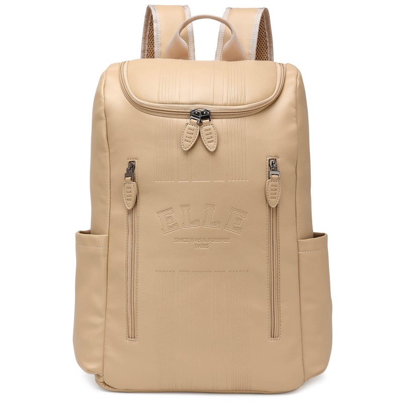 Elle Roamer 22L Vegan Leather Backpack | Nude