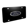Au-Tomotive Gold, INC. Ford Blue Logo Black Metal License Plate