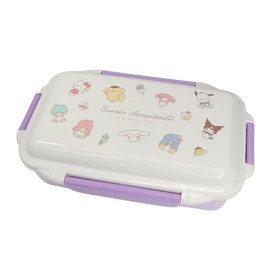 Kamio Japan Sanrio Characters 4-Point Lock 1-Tier Lunch Box [010542]