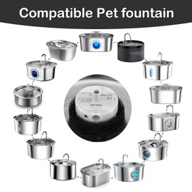 Cat Water Fountain Pump,Cat Fountain Pumps Replacement SMA-800 Submersible Motor,Pet Water Fountain Pump for Stainless Steel Cat Water Dispenser (Pump)